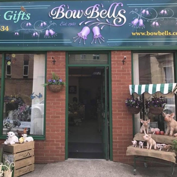 Bowbells Florist shop front on Russell Street
